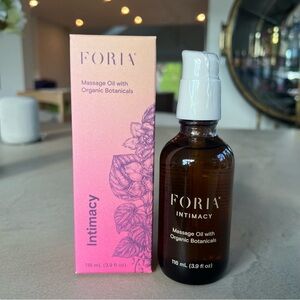 FORIA Massage Oil with Organic Botanicals